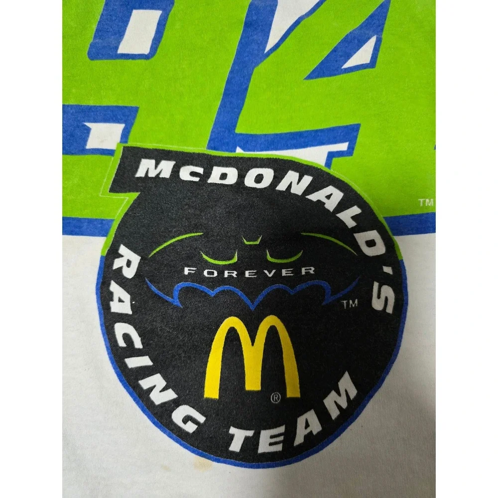 1995 Bill‎ Elliott McDonald's Racing Team 94 Nascar T-Shirt Batman Forever (F)